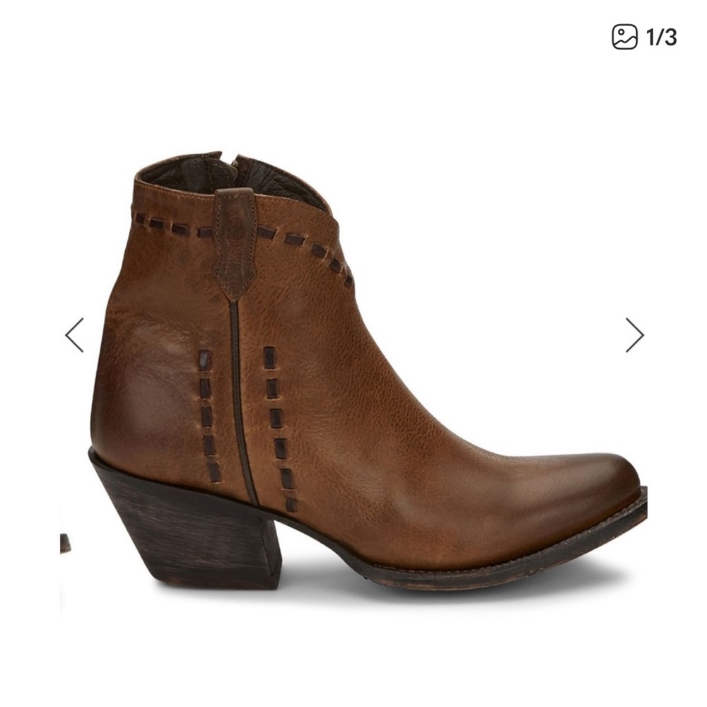 TONY LAMA WOMEN'S ANAHI BUCKSTITCH  BOOTS WESTERN 9.5